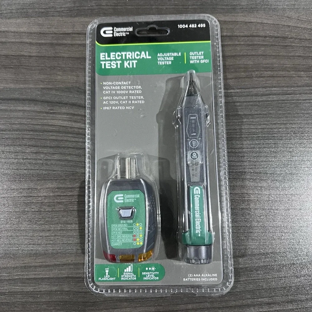 Commercial Electric‎ Electrical Tester Kit Green 1004 482 945